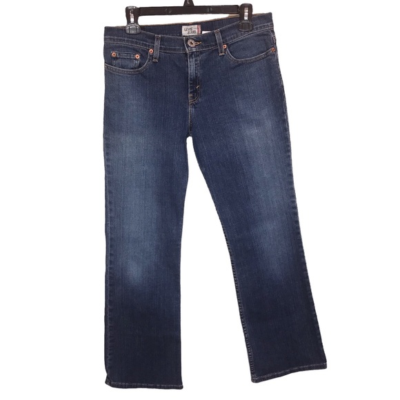 Vintage Levi Strauss and Co Dark Wash Boot Cut Denim Jeans Size 9S or 28/30 - Picture 3 of 12